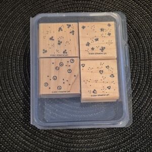 STAMPIN' UP! Retired 2001 'Beyond the Basics' Stamp Set, Set of 4 Stamps